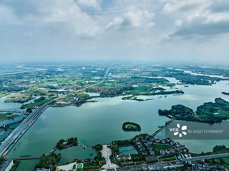 芜湖市南陵县奎湖湿地公园图片素材