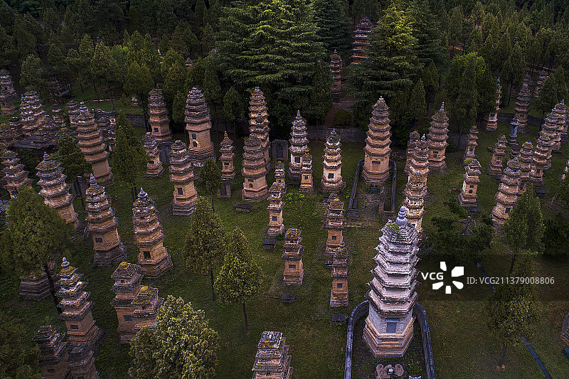 少林寺塔林--河南嵩山少林寺图片素材