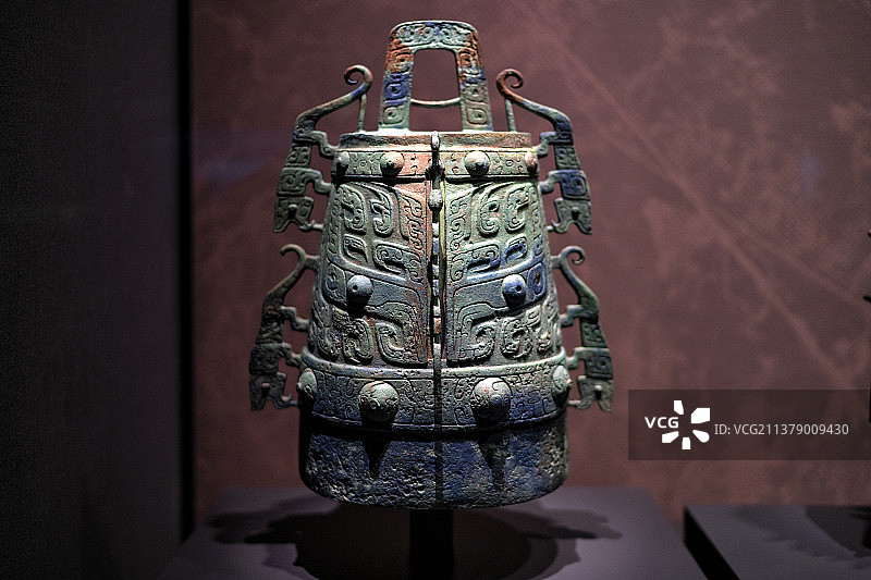 湖北省博物馆藏西周铜编钟图片素材