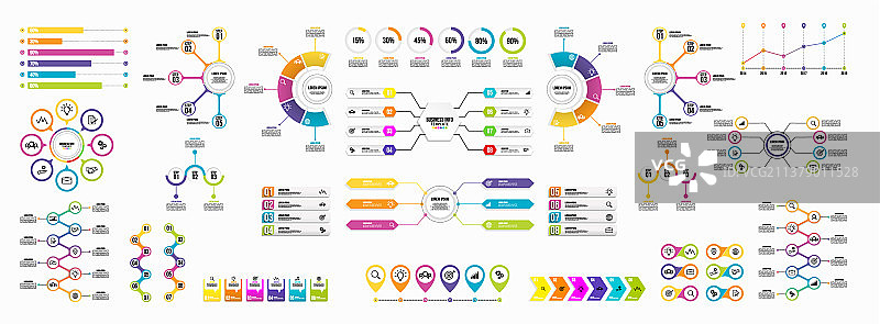 信息图表商务套装超大合集图片素材