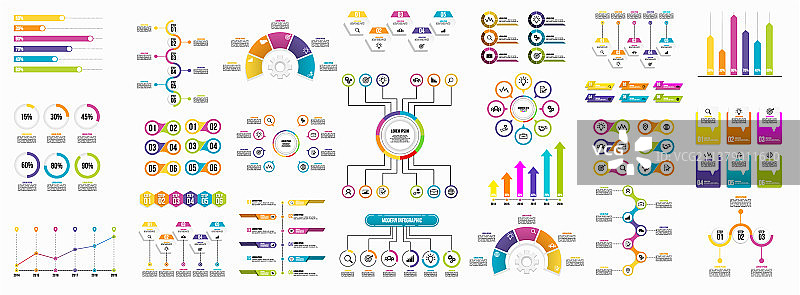 信息图表商务套装超大合集图片素材