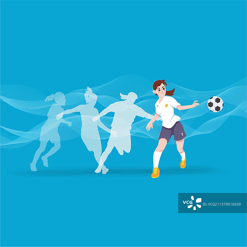 女性体育比赛扁平风插画图片素材