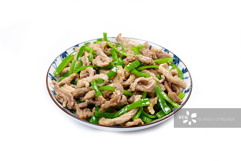 青椒炒肉丝图片素材