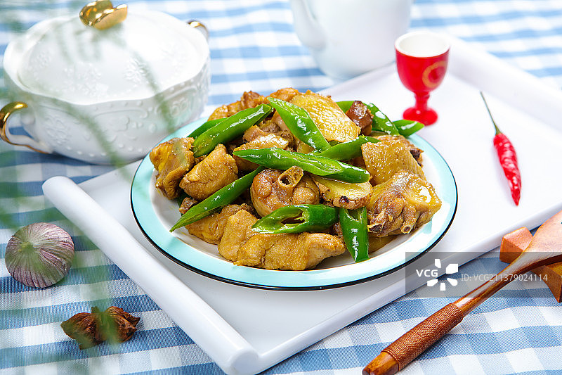 美味诱人的青椒鸡图片素材