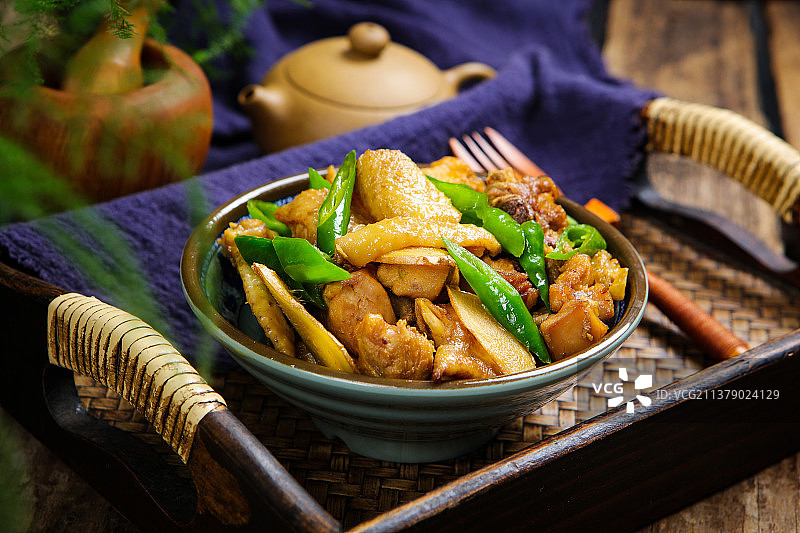 美味诱人的青椒鸡图片素材