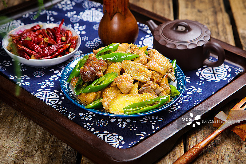 美味诱人的青椒鸡图片素材