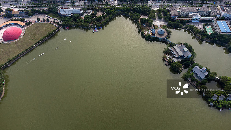 未央湖游乐园图片素材