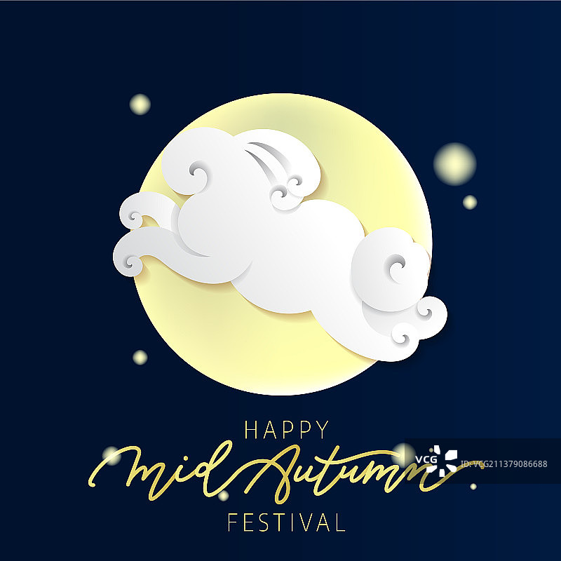 中国祥云兔子图案图片素材