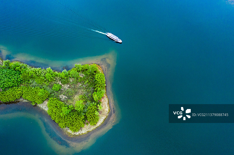 成都三岔湖航拍风光图片素材