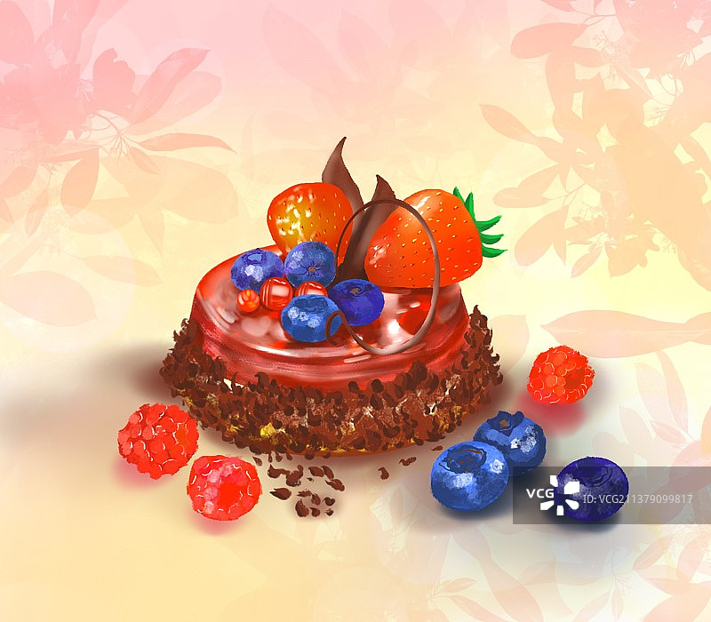 QQ弹的蛋糕图片素材