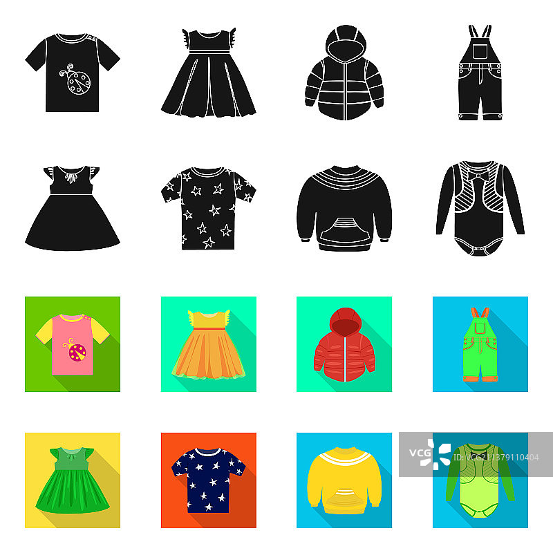 时尚服装图标设计图片素材