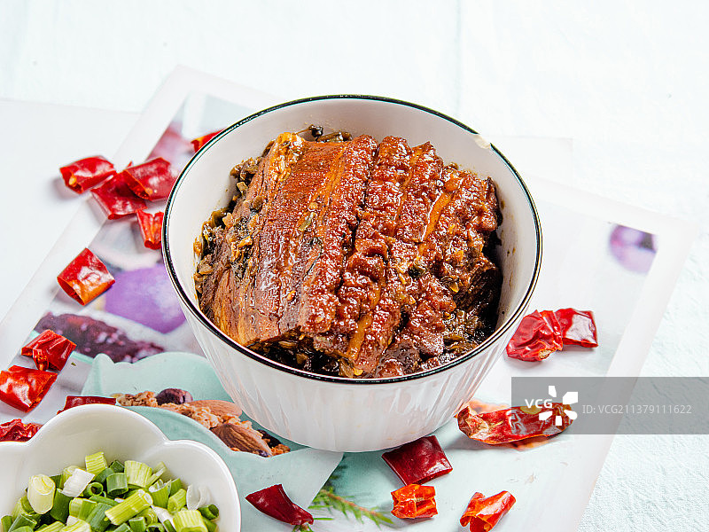 梅菜扣肉小碗菜图片素材