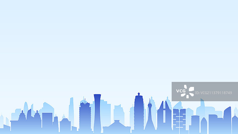 郑州简约城市PPT背景图片素材