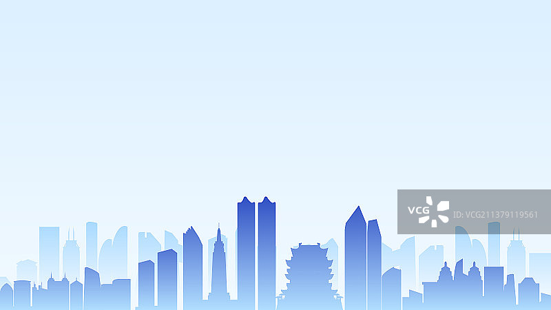 南昌简约城市PPT背景图片素材