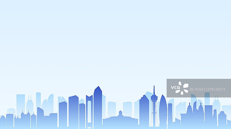 长春简约城市PPT背景图片素材