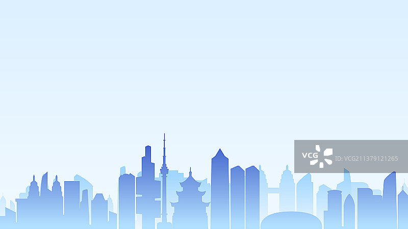 贵阳简约城市PPT背景图片素材