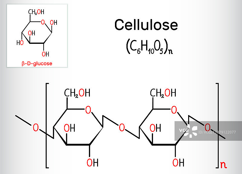 纤维素多糖分子图片素材