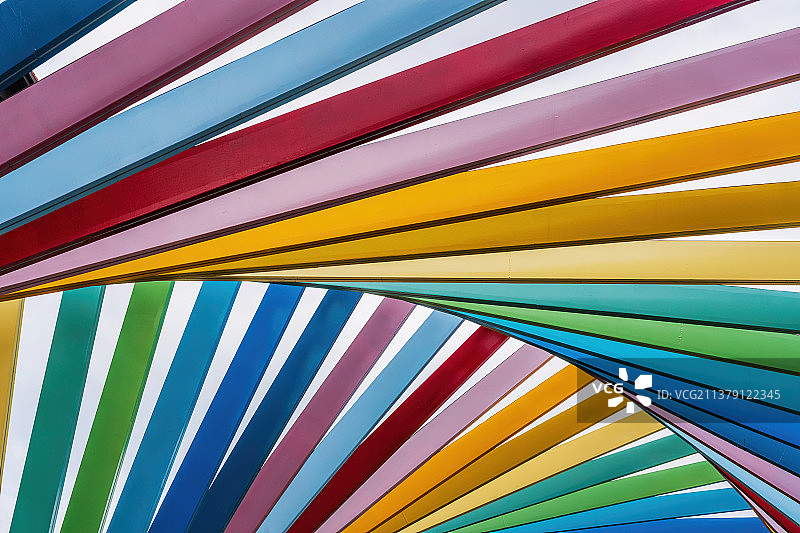 彩虹桥彩色背景板图片素材