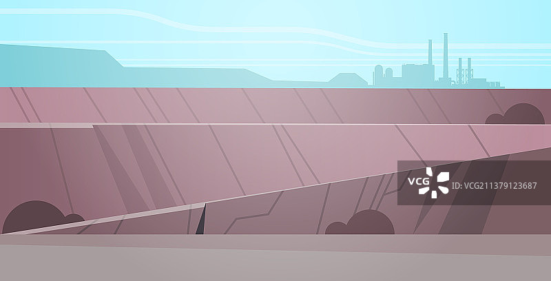 露天采石场工业矿山图片素材