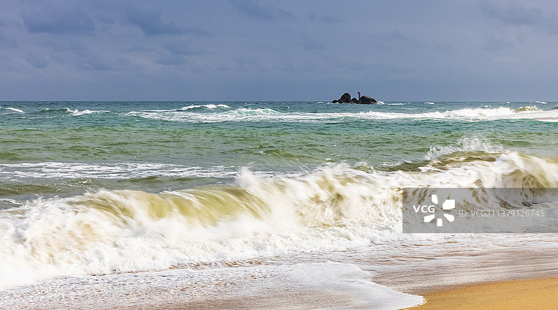 中国海南琼海博鳌玉带滩图片素材