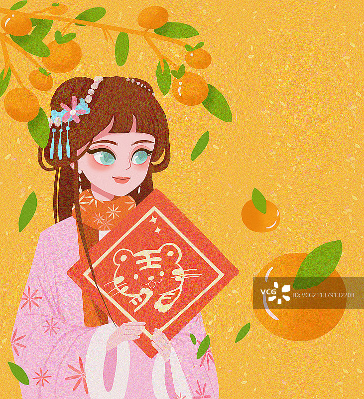 半身人物大吉图片素材