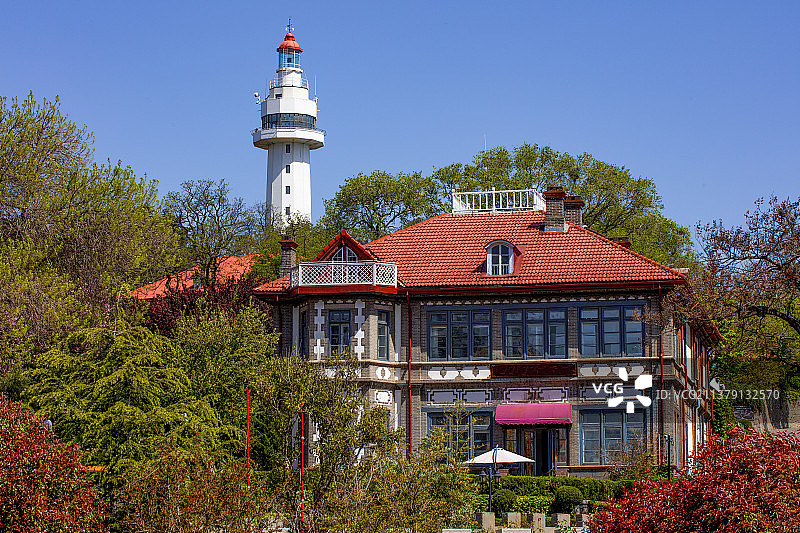 烟台山下美国旧领事馆（1863年建设）图片素材