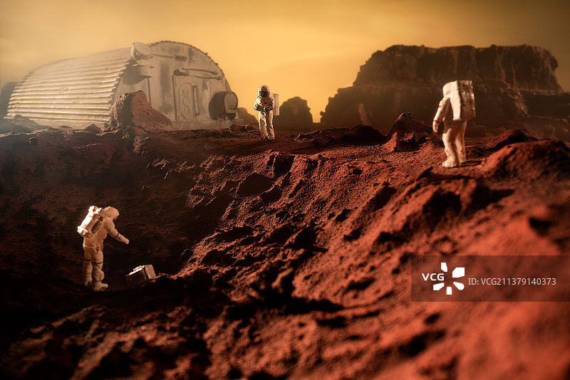 火星基地探索图片素材