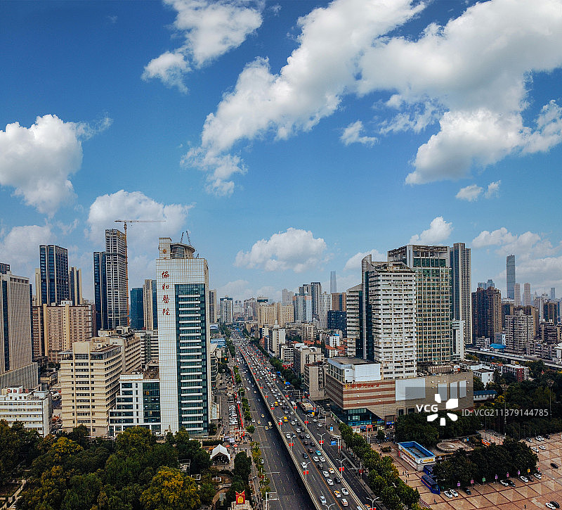 武汉 汉江区 解放大道 新华路  中山公园 新华路体育场 协和医院图片素材