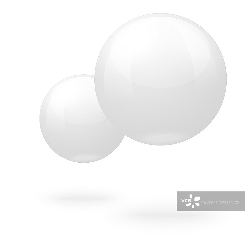 空中飞舞的白色大理石球图片素材