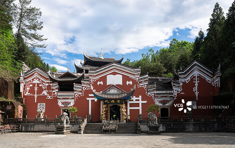 恩施土司城古建筑景色图片素材