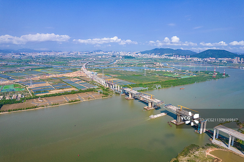 珠海香海大桥建设图片素材