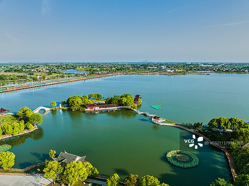 芜湖市南陵县奎湖湿地公园图片素材