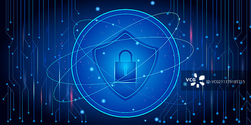 渐变科技网络安全互联网图片素材