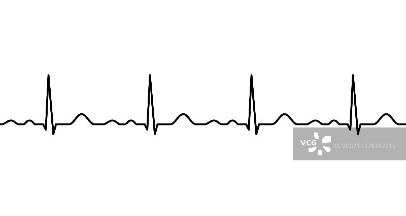 心跳心电图线图片素材