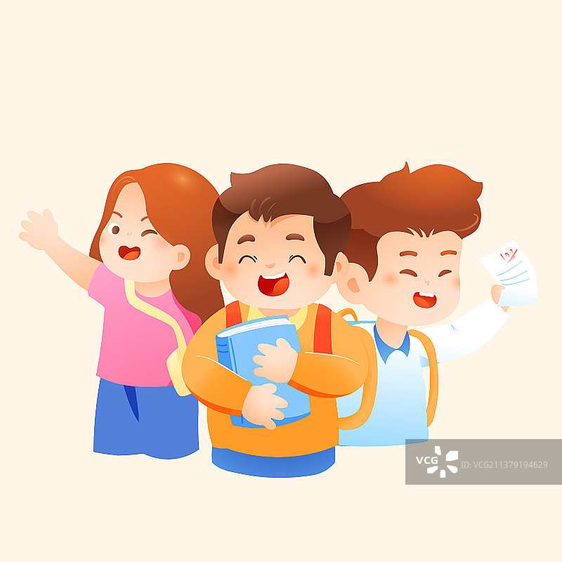 卡通夏季夏天暑期夏令营儿童节六一快乐少儿辅导班培训名师辅导培训出游旅行电商促销假期网购渐变矢量插画图片素材