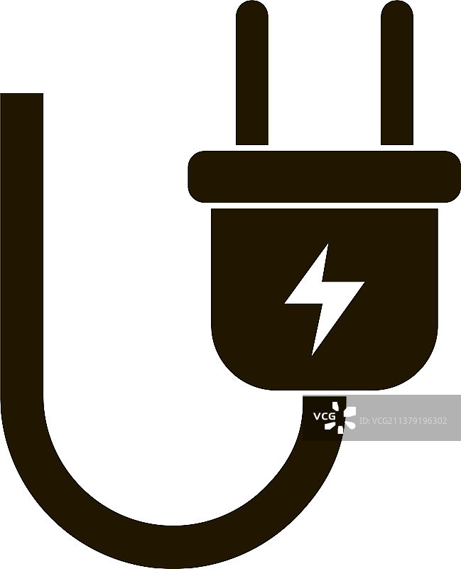 简约风格电源插头图标图片素材