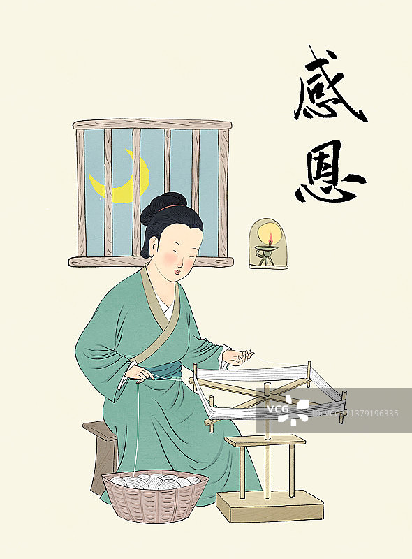 感恩母亲节古代传统典故故事图片素材