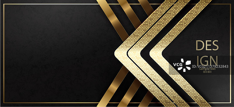 带有金色箭头的抽象纹理黑色设计图片素材