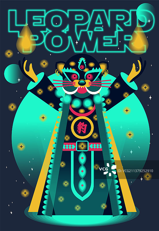 科幻风金钱豹图片素材