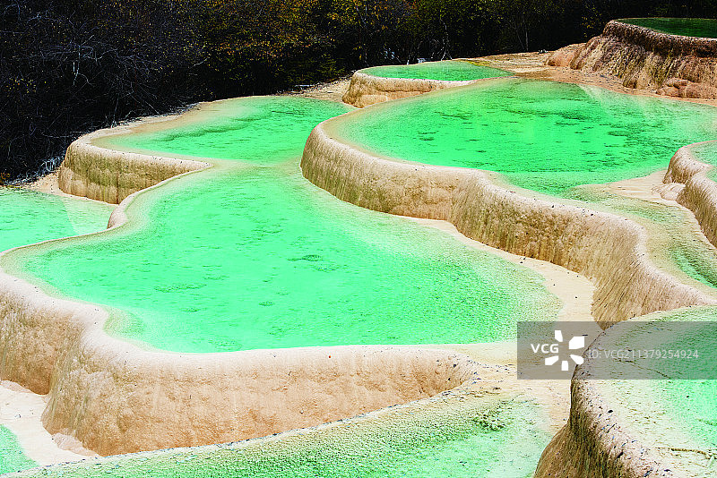 川西神仙池图片素材