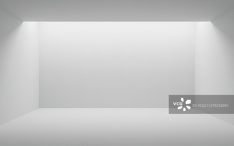 简约设计白色室内空房图片素材