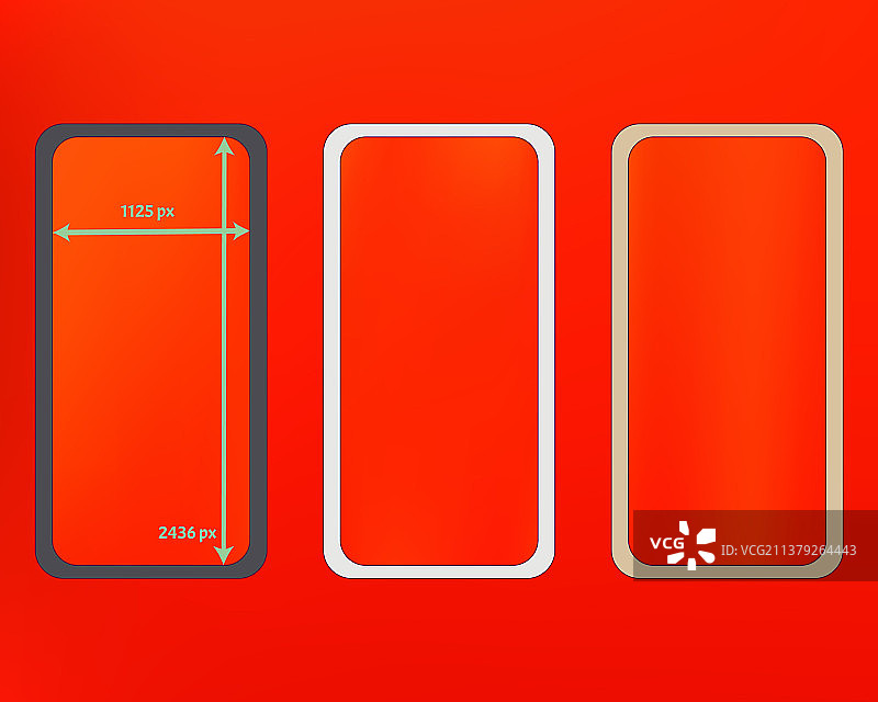 网状橙红色电话背景套件图片素材