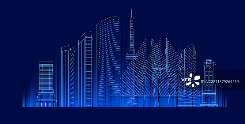 徐州城市科技插画图片素材