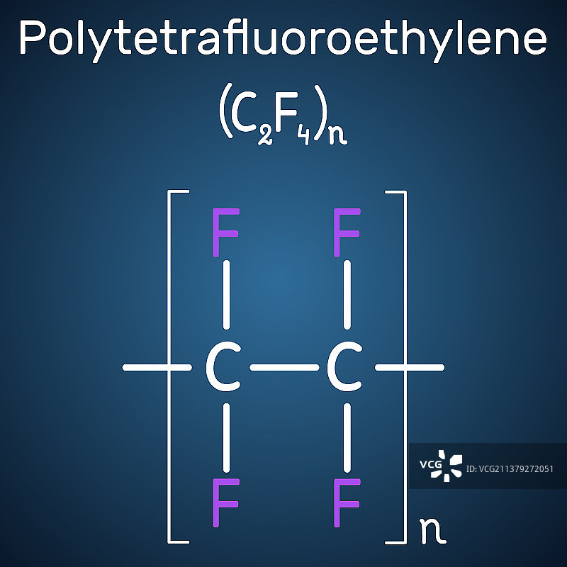 聚四氟乙烯或PTFE特氟龙聚合物图片素材