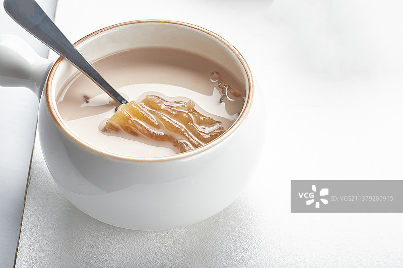 鱼胶豆奶煲粥图片素材