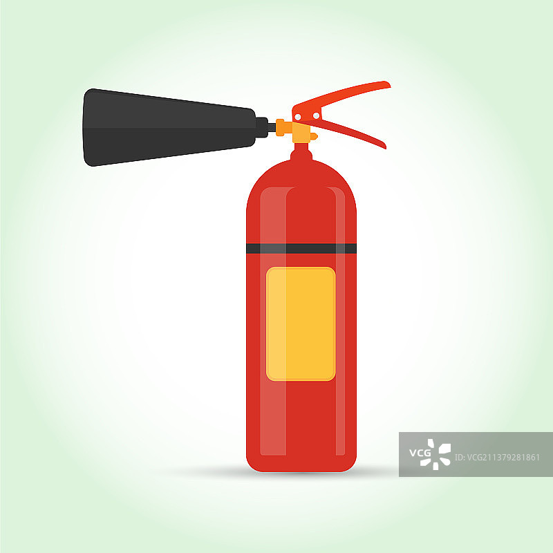 灭火器扁平图标图片素材