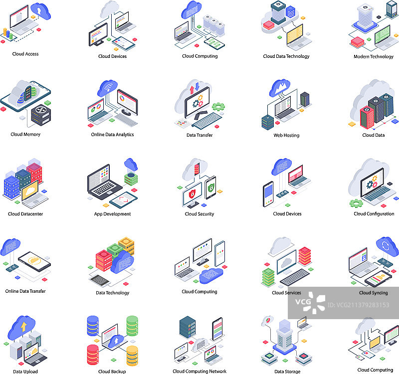 云科技图标包图片素材
