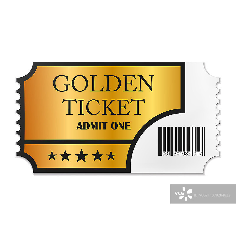 复古金色票券特写顶视图图片素材