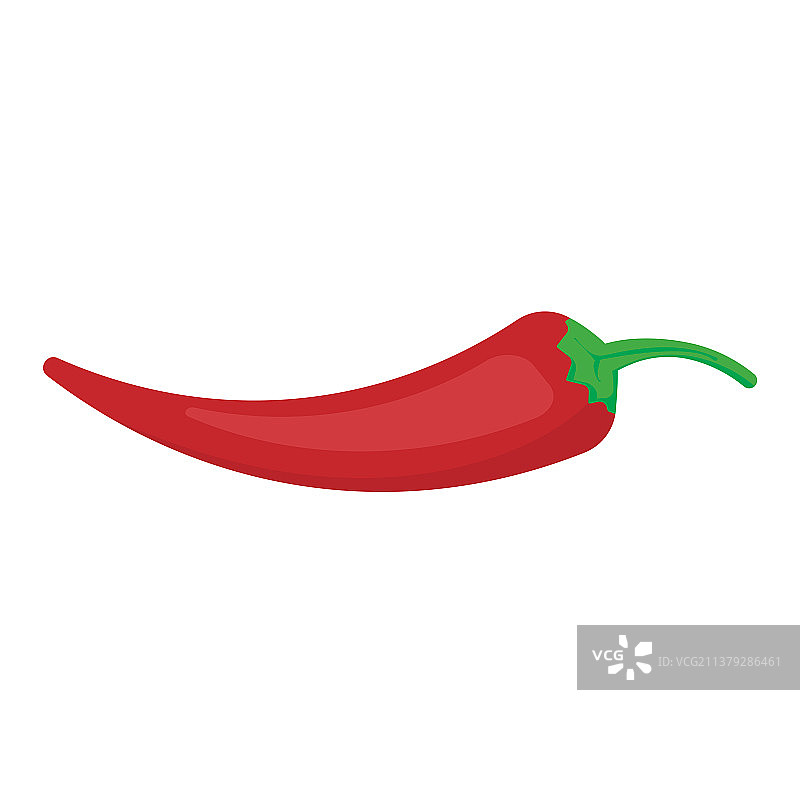 辣椒图标，白色背景图片素材