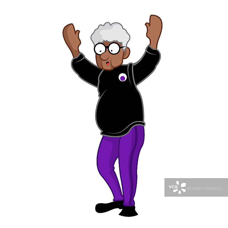 穿着运动衫的老年人图片素材